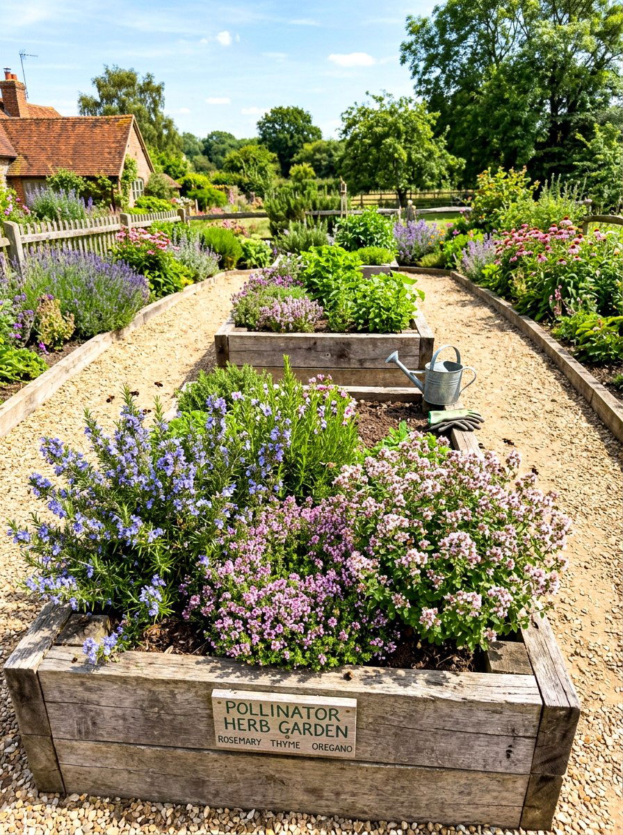 Herb Garden For Pollinators - 30 pollinator garden ideas