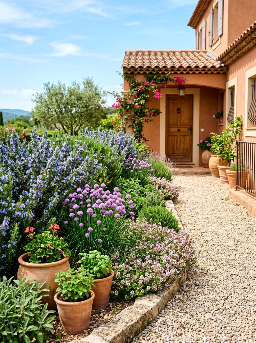 Herb Garden Pollinators - 30 pollinator front yard ideas