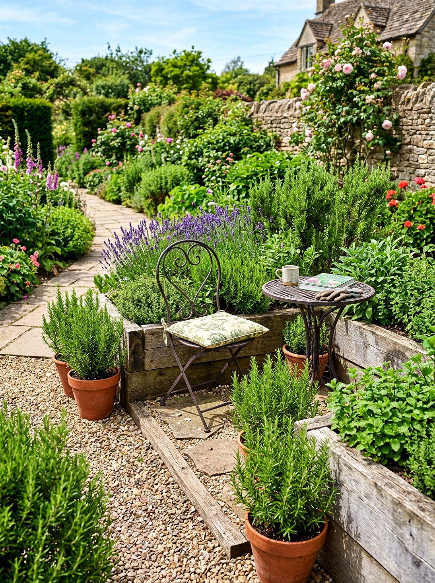 Herb Garden Seating - 30 backyard reading nook ideas