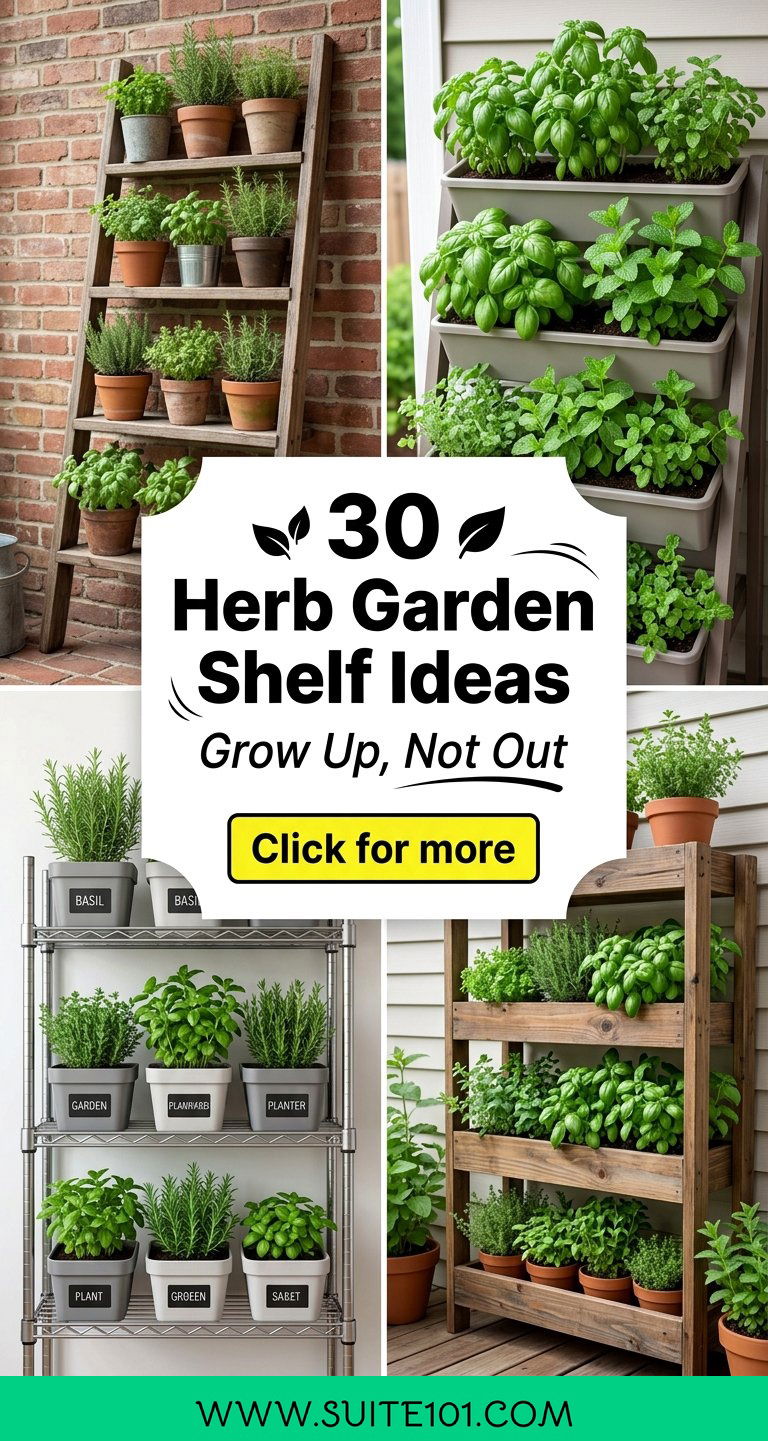 Herb Garden Shelf Ideas 30 Vertical Options for Growing Space - Herb Garden Shelf Ideas: 30 Vertical Options for Growing Space