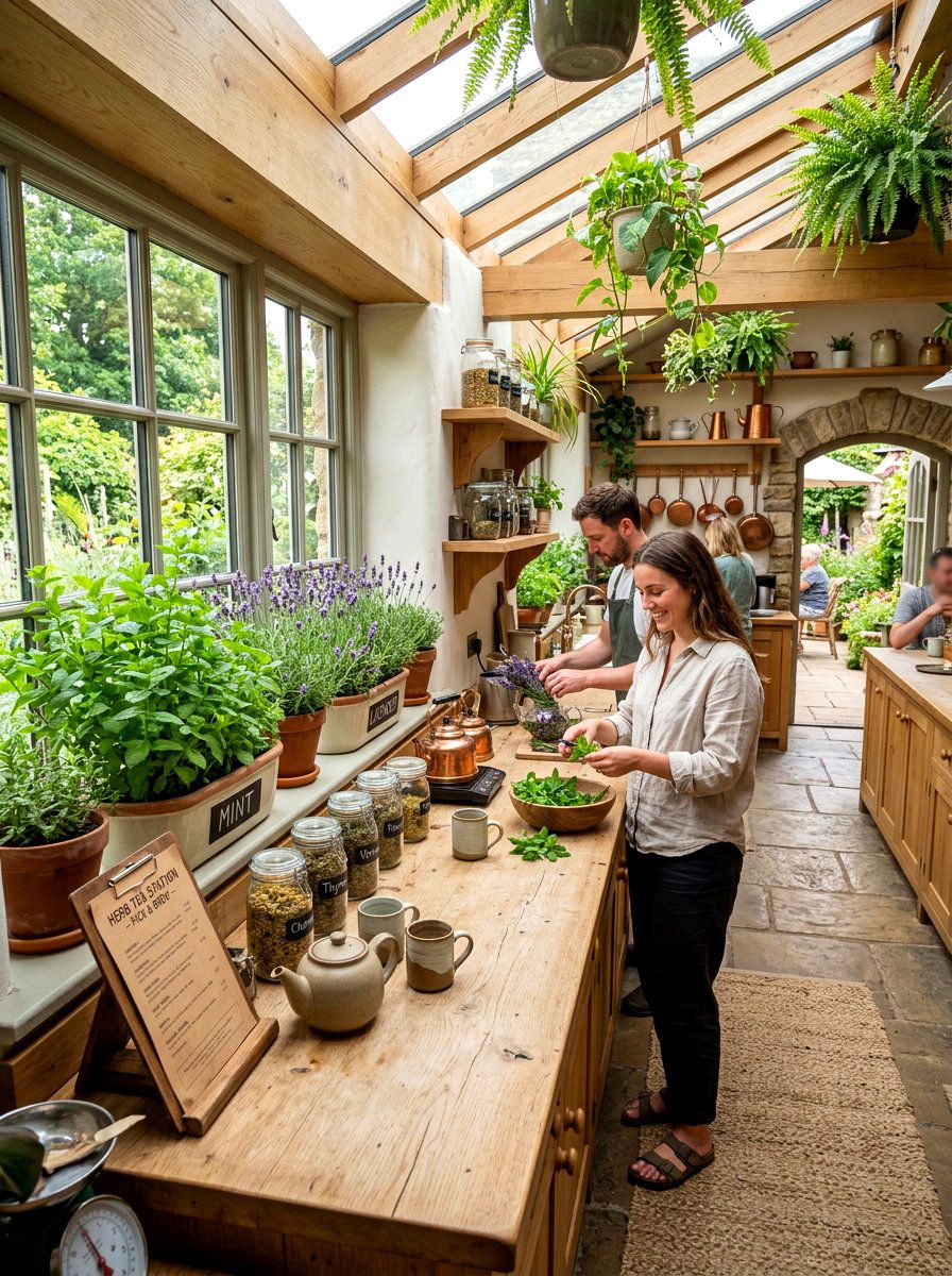 Herb Garden Tea Kitchen - 30 tea party kitchen ideas
