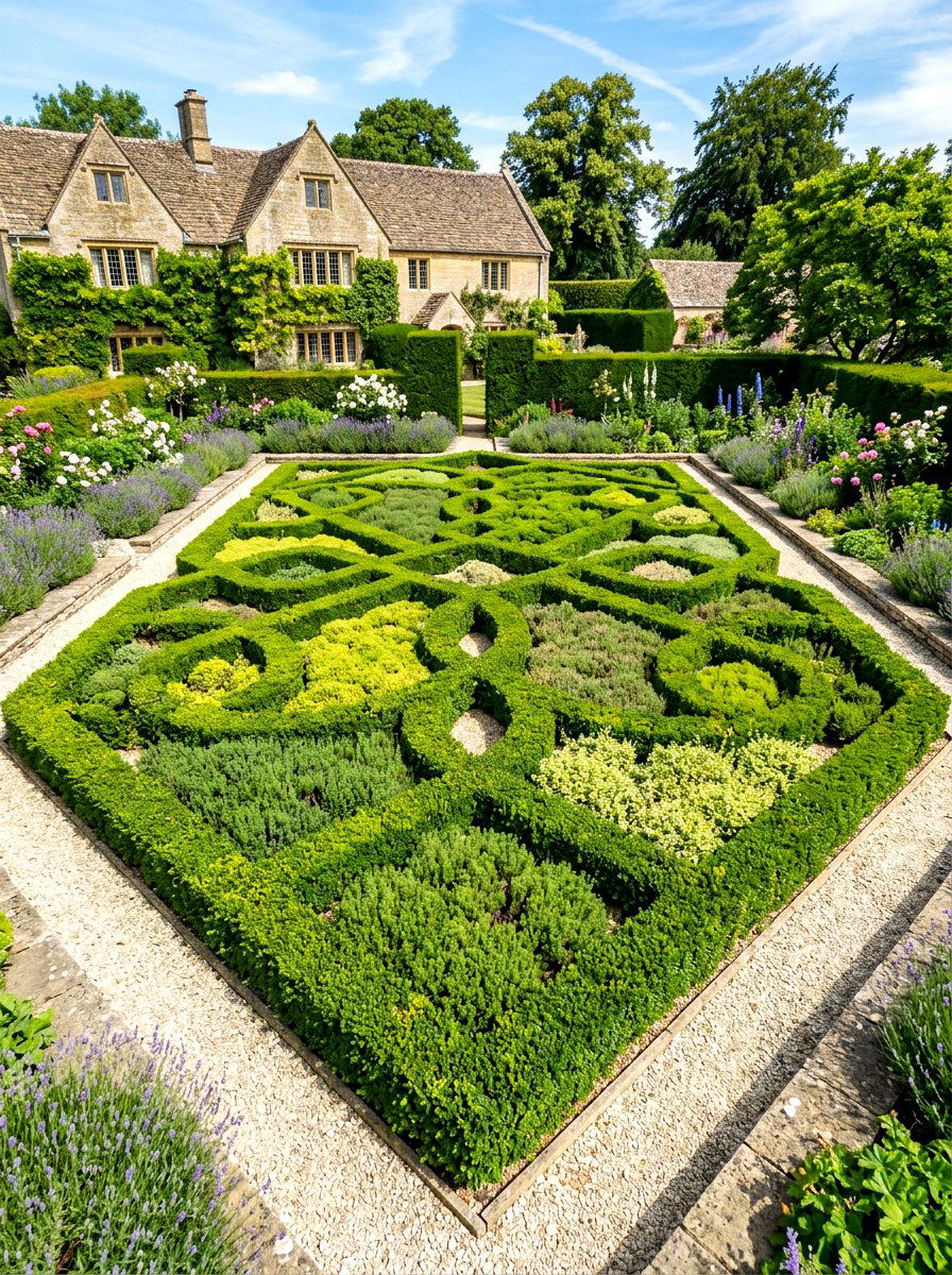 Herb Knot Garden - 30 herb garden layout ideas