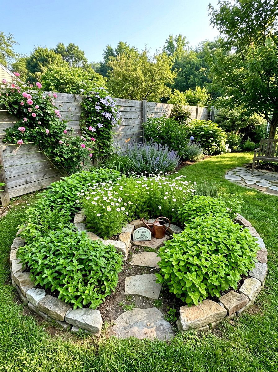 Herb Tea Garden - 30 edible landscaping ideas