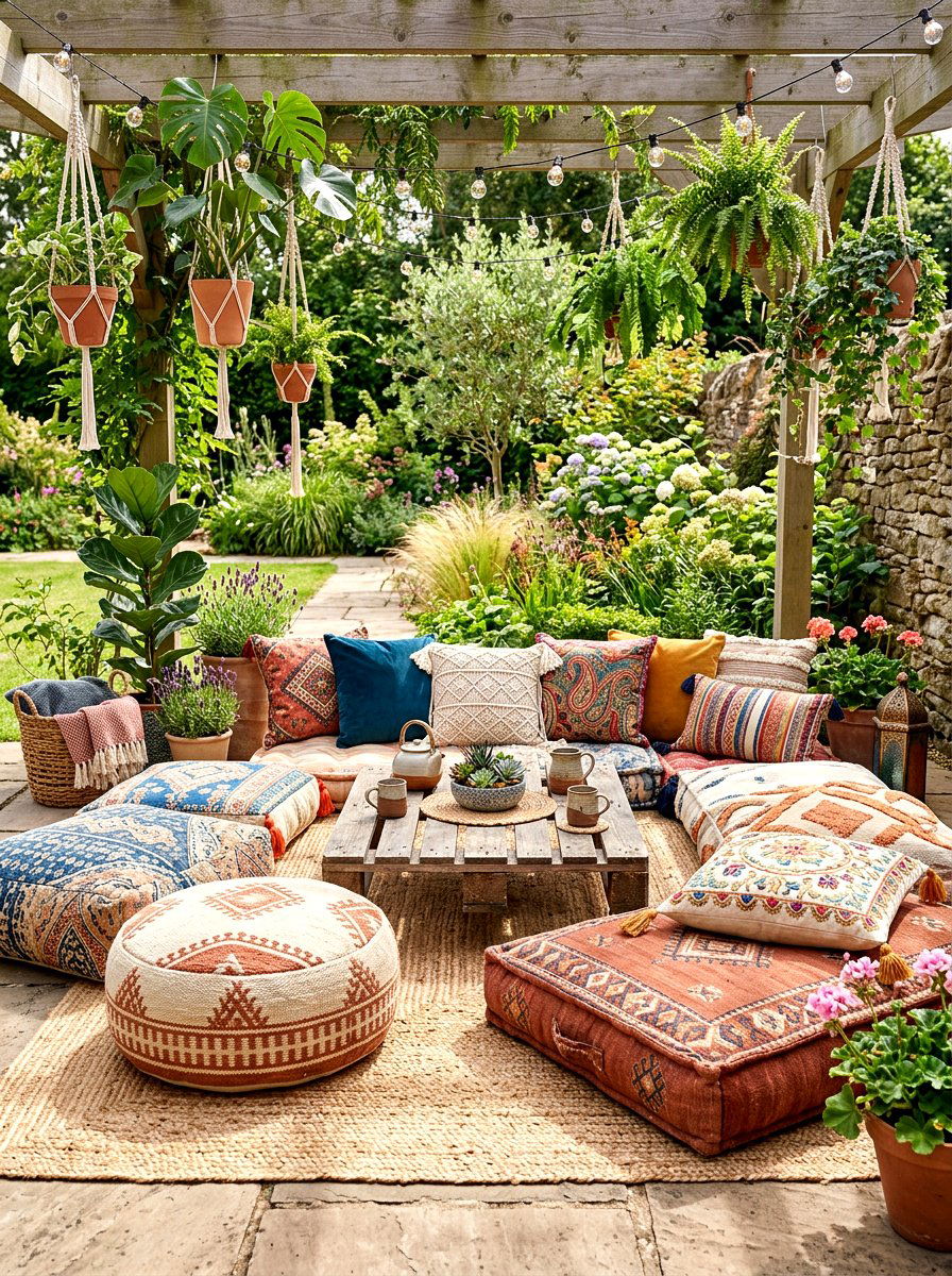 Herb garden planters - 30 pizza night patio ideas