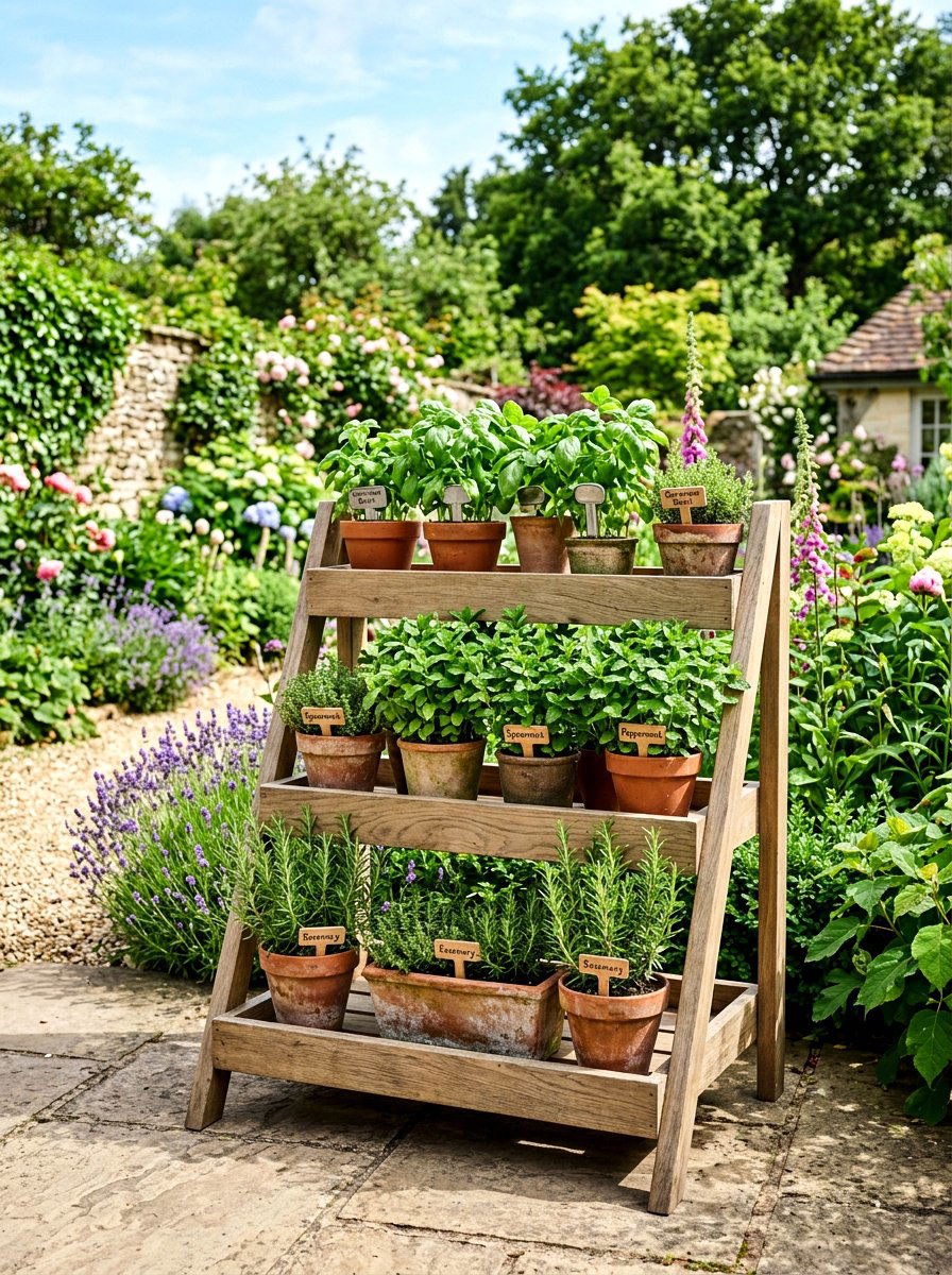 Herb garden - 30 city backyard garden ideas