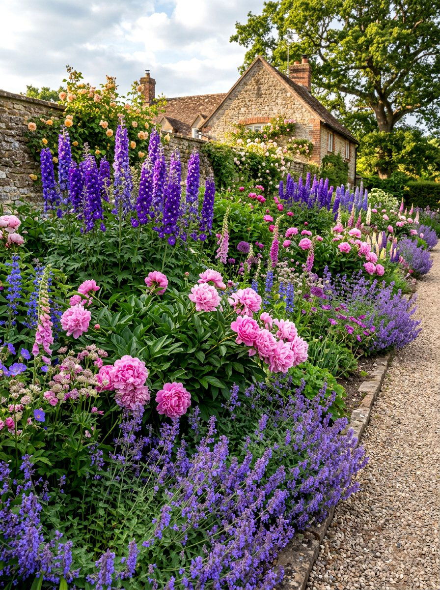 Herbaceous Perennial Border - 30 English garden ideas