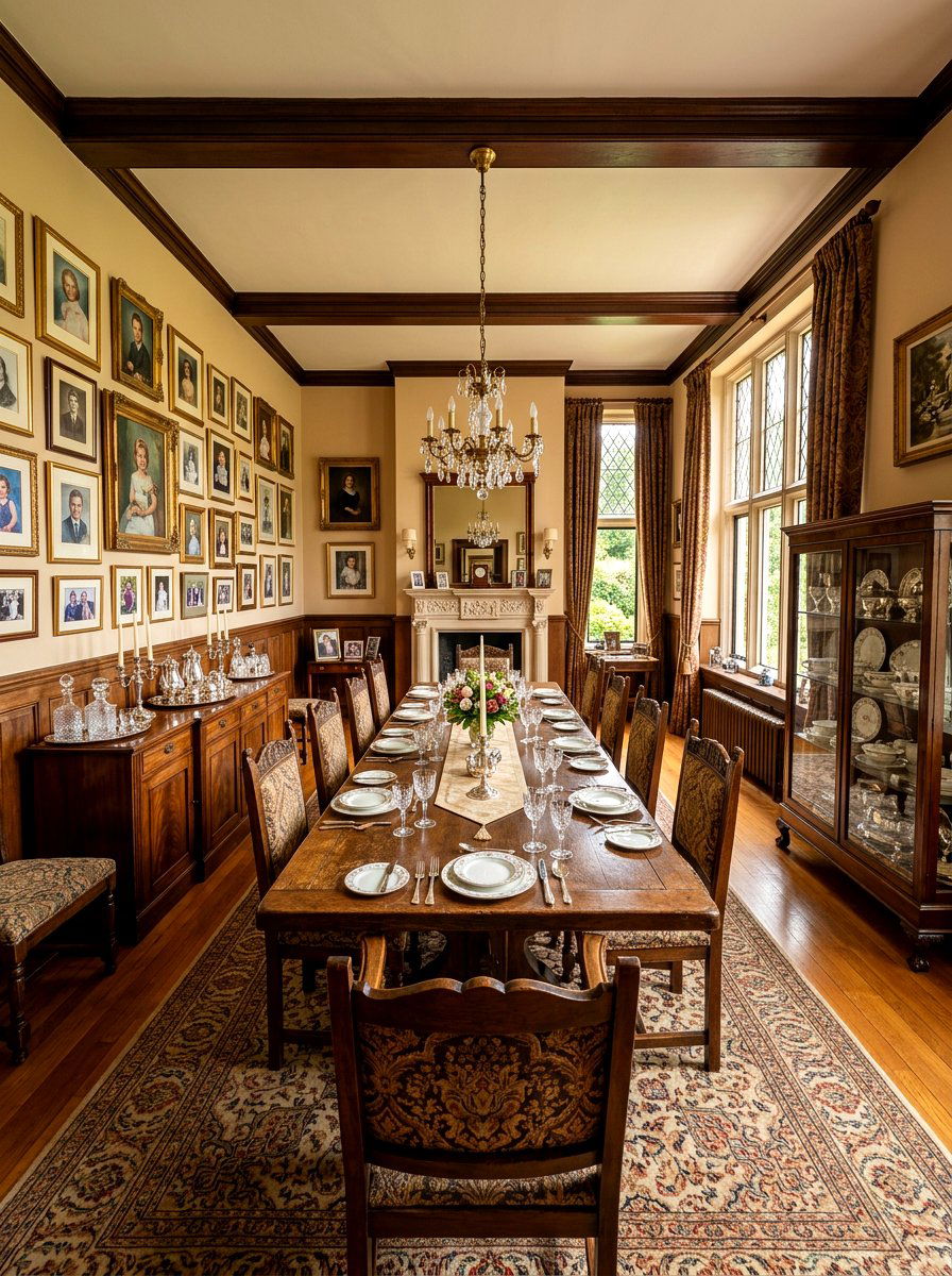 Heritage Family Dining Room - 30 old money dining room decor ideas
