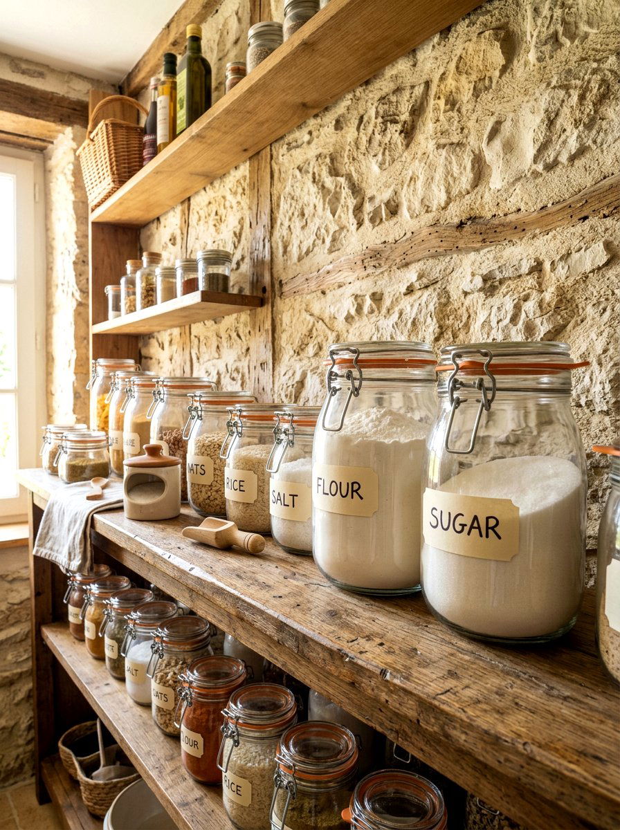 Hermetic Seal Jar - 30 glass jar pantry ideas