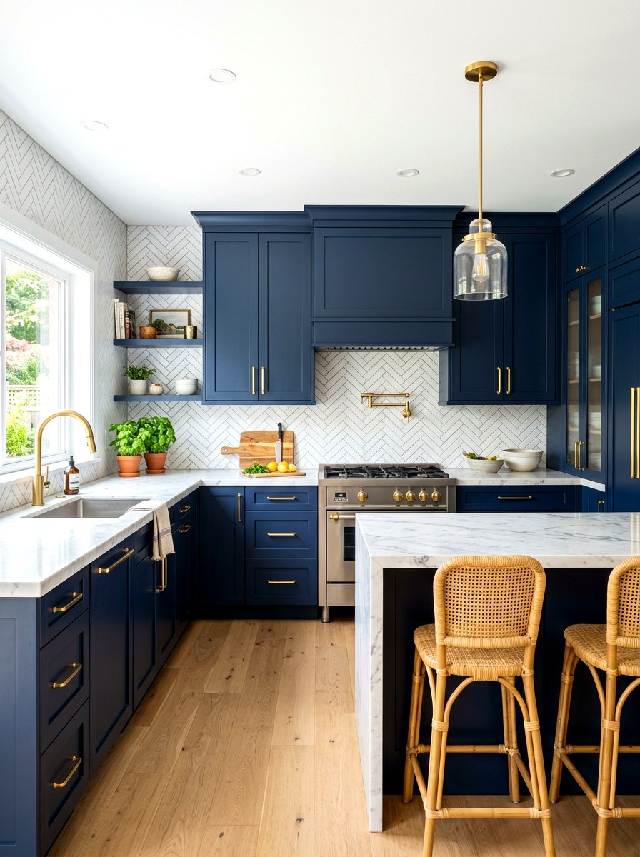 Herringbone Peel And Stick Tile - 30 temporary backsplash ideas