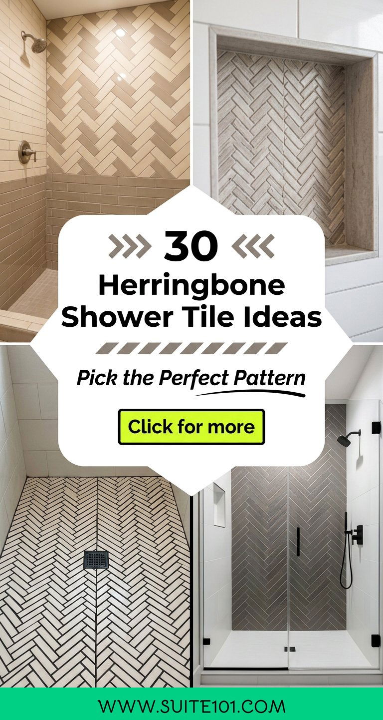 Herringbone Shower Tile Ideas 30 Patterns for Any Bathroom - Herringbone Shower Tile Ideas: 30 Patterns for Any Bathroom