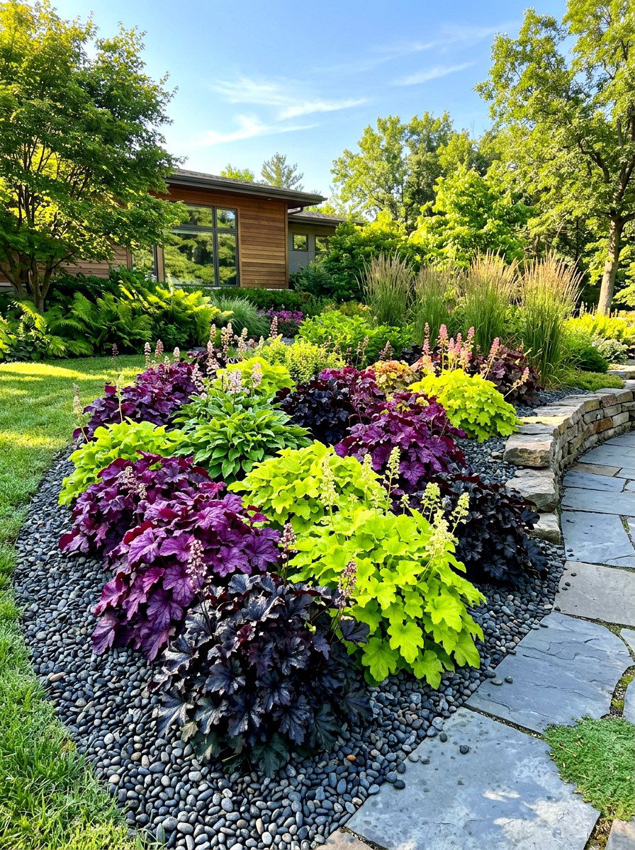 Heuchera - 30 shade flower bed ideas