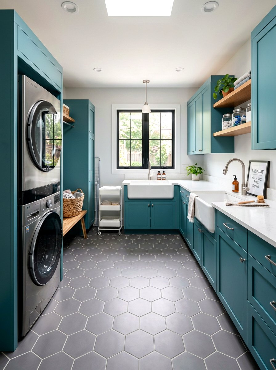 Hexagon Tile Floor - 30 tile floor pattern ideas