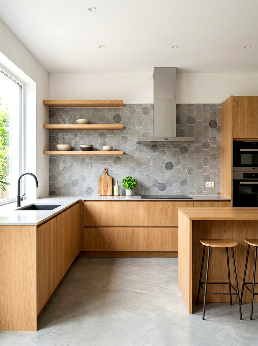 Hexagon zellige backsplash - 30 zellige tile backsplash ideas