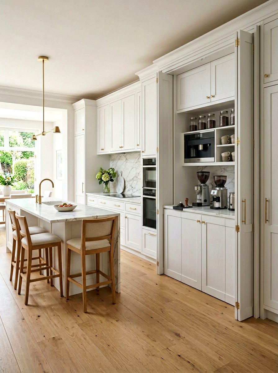 Hidden Appliance Cabinet - 30 small utility room ideas