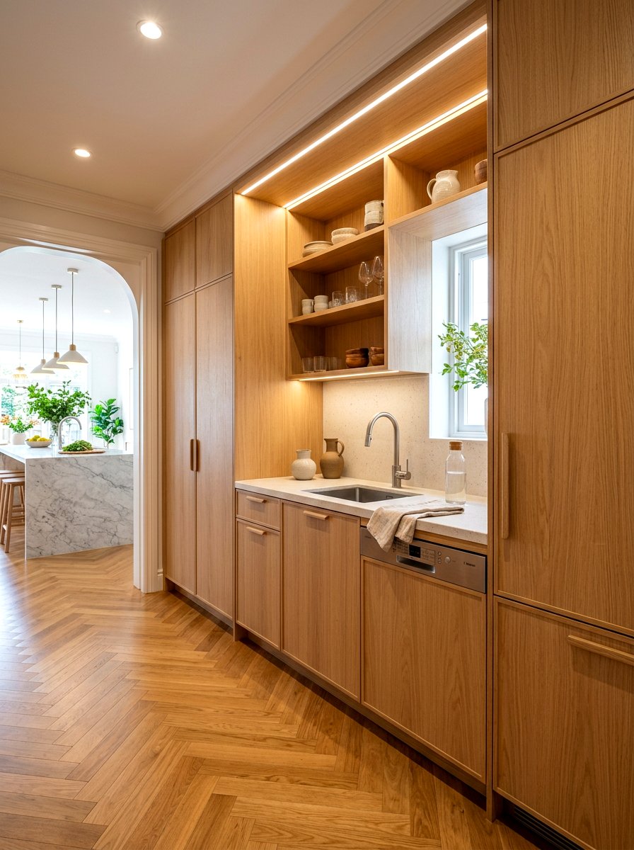 Hidden Appliance Scullery - 30 scullery aesthetic ideas