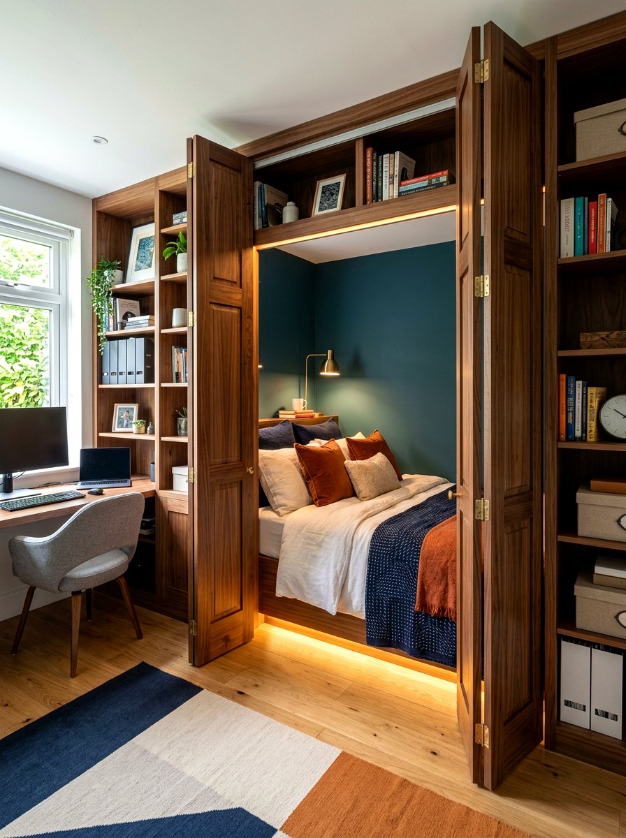 Hidden Bed Alcove - 30 bed nook alcove ideas
