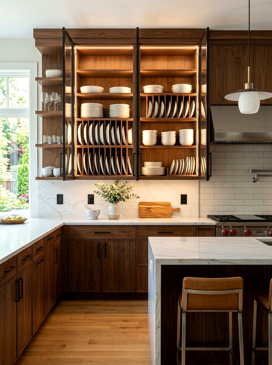 Hidden Cabinet Plate Rack - 30 plate rack wall ideas