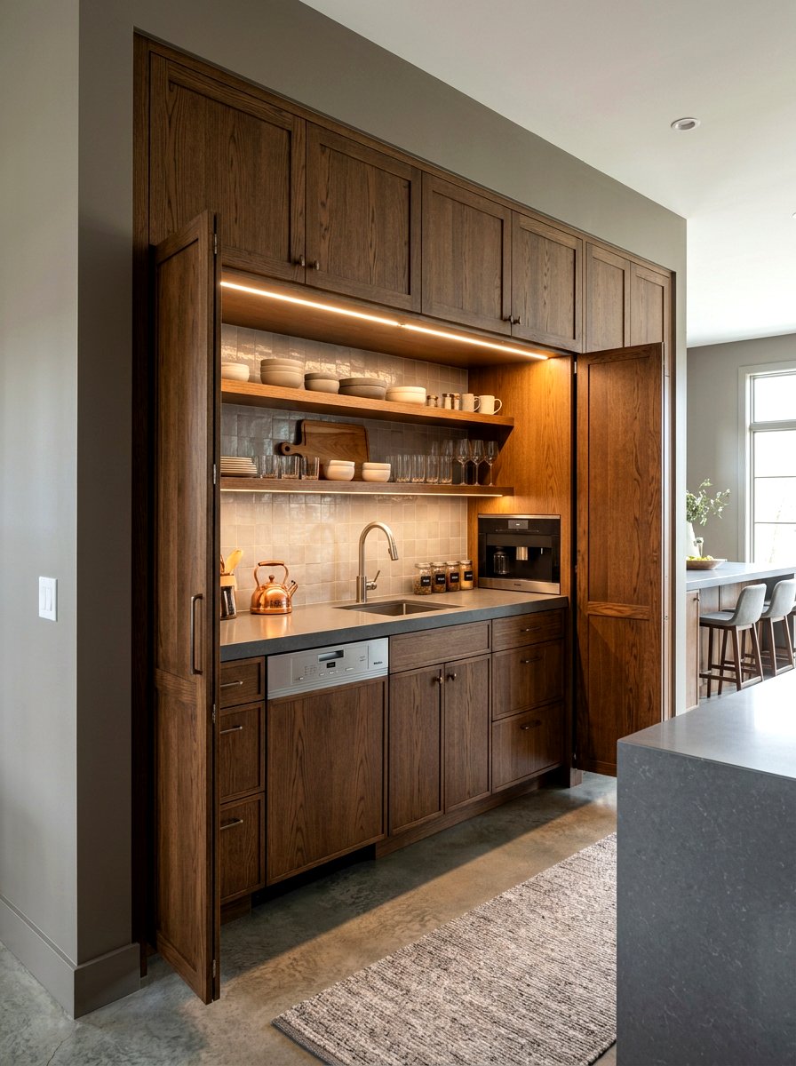 Hidden Cabinet Scullery - 30 scullery aesthetic ideas