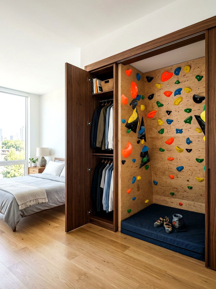 30 climbing wall playroom ideas: Build a Mini Adventure Indoors