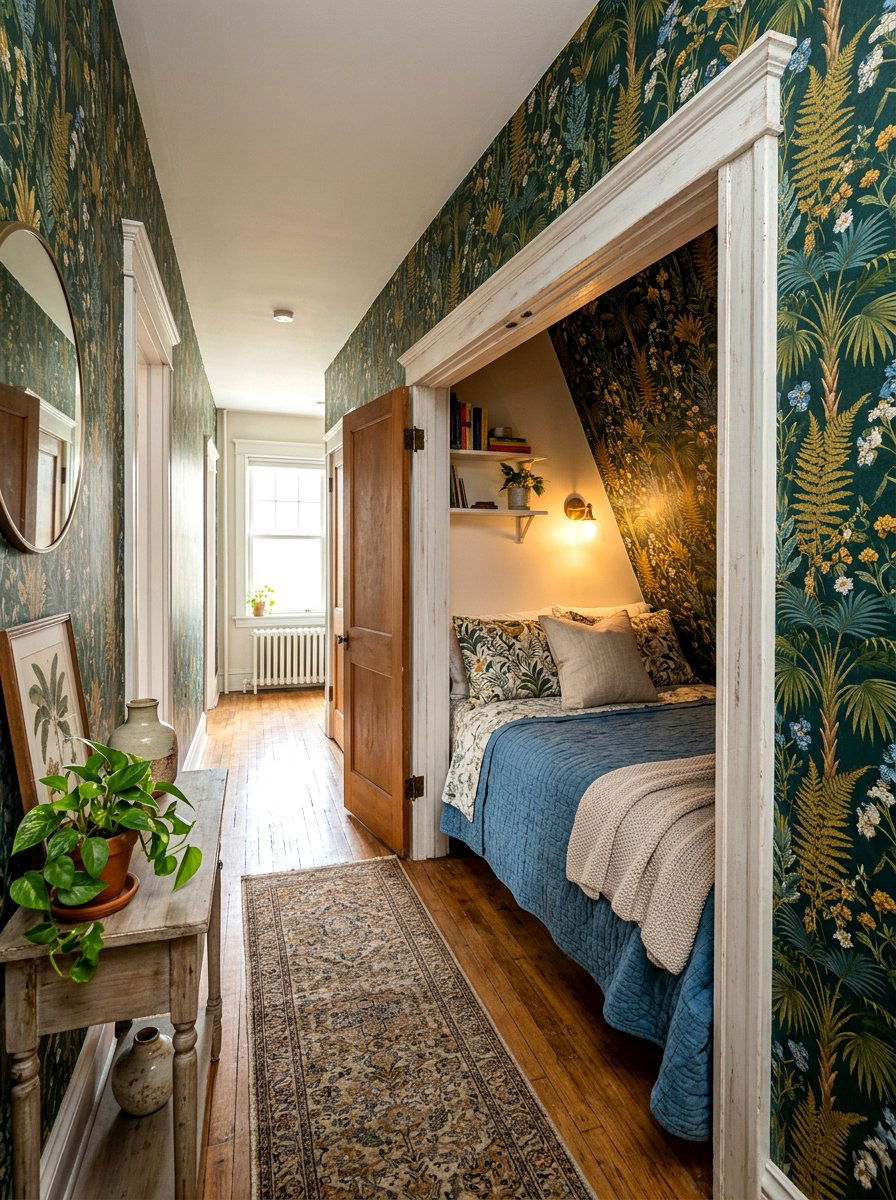 Hidden Closet Niche Bed - 30 fold out bed room ideas
