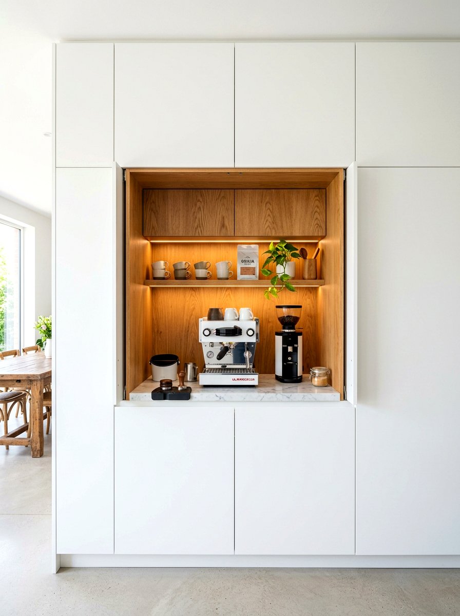 Hidden Coffee Bar Pantry - 30 coffee nook pantry ideas