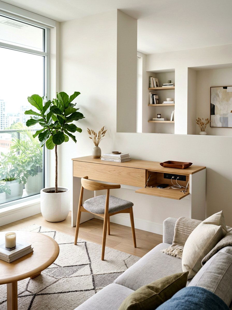 Hidden Compartment Desk - 30 office supply storage ideas