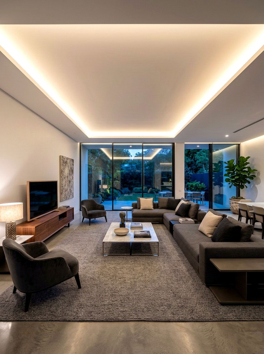 Hidden Cove Lighting - 30 living room lighting ideas
