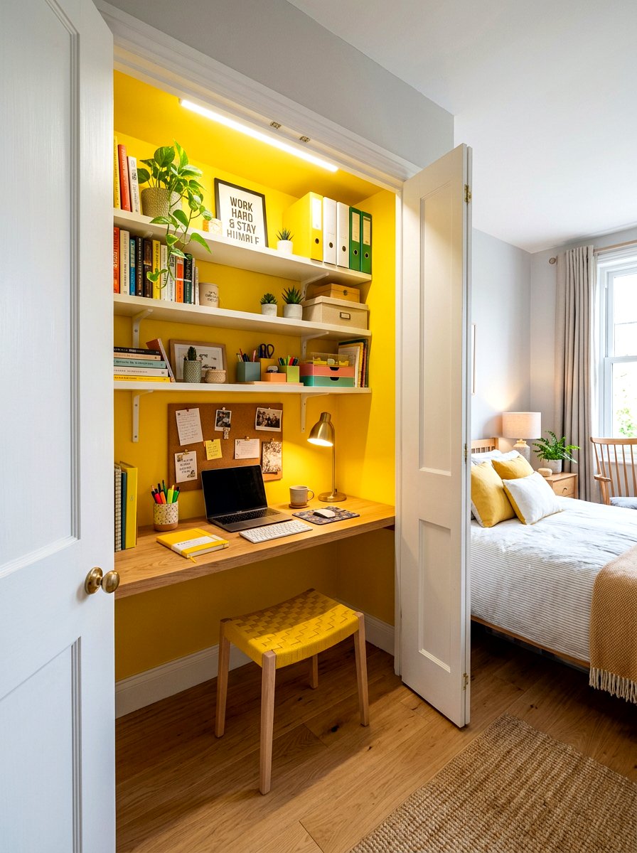 Hidden Desk In Closet - 30 Murphy desk apartment ideas
