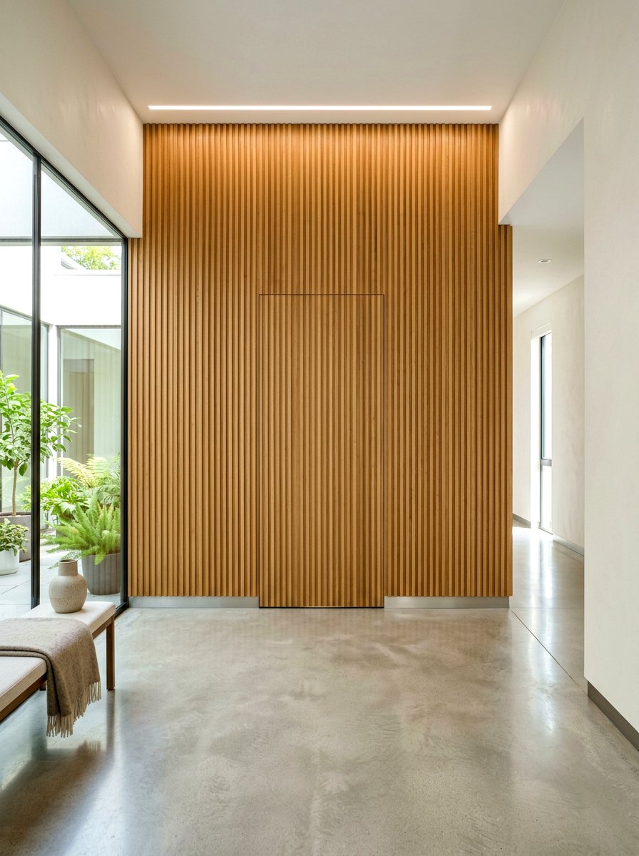 Hidden Door Fluted Panel - 30 fluted wood wall ideas