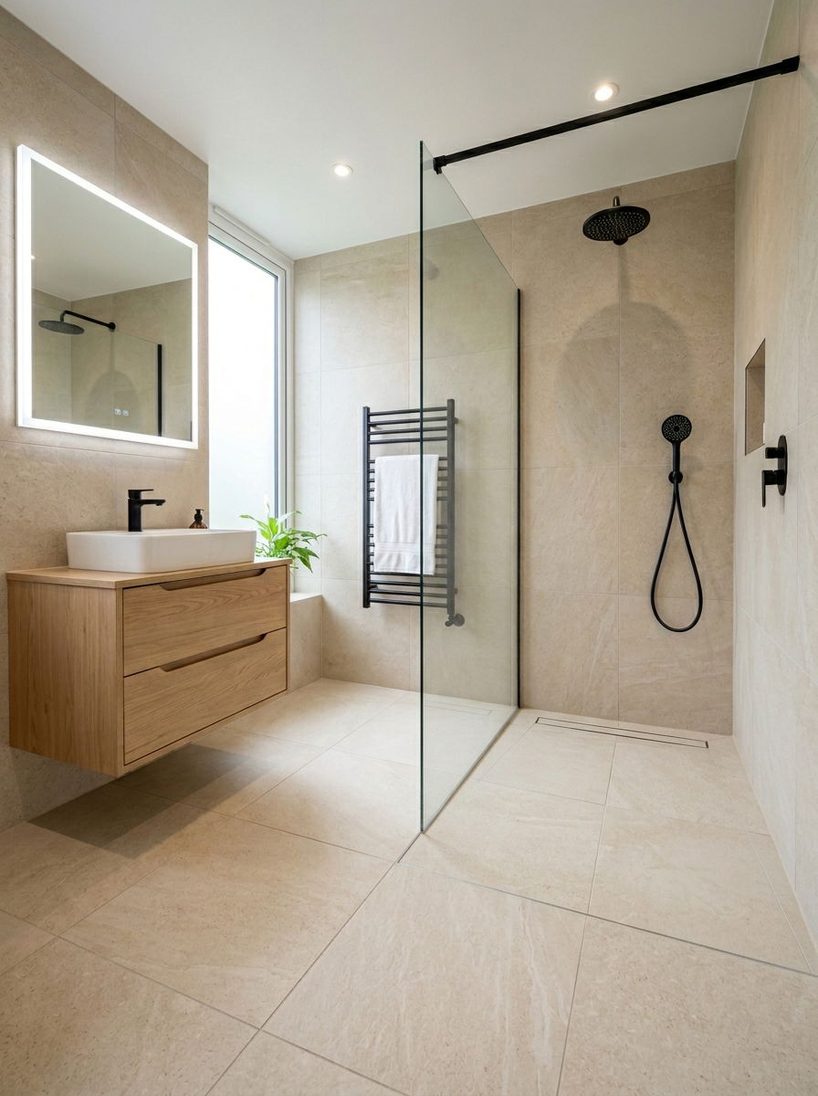 Hidden Drain Wet Room - 30 wet room bathroom ideas