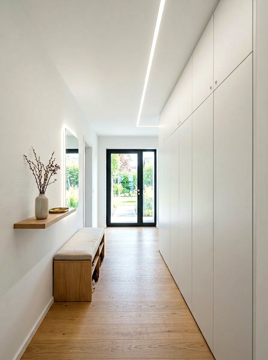 Hidden Entryway Storage - 30 drop zone cabinet ideas