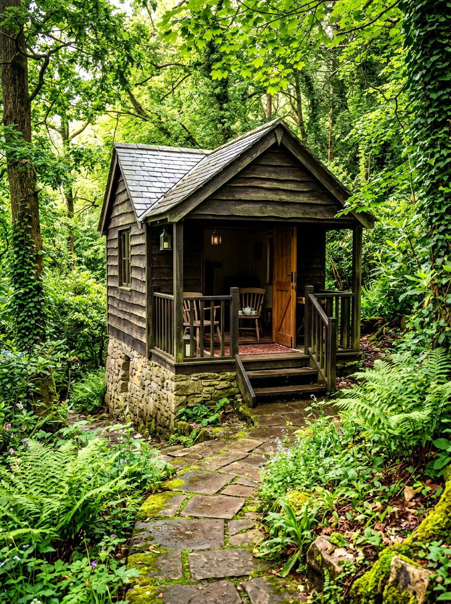 Hidden Garden Tea House - 30 garden tea gazebo ideas