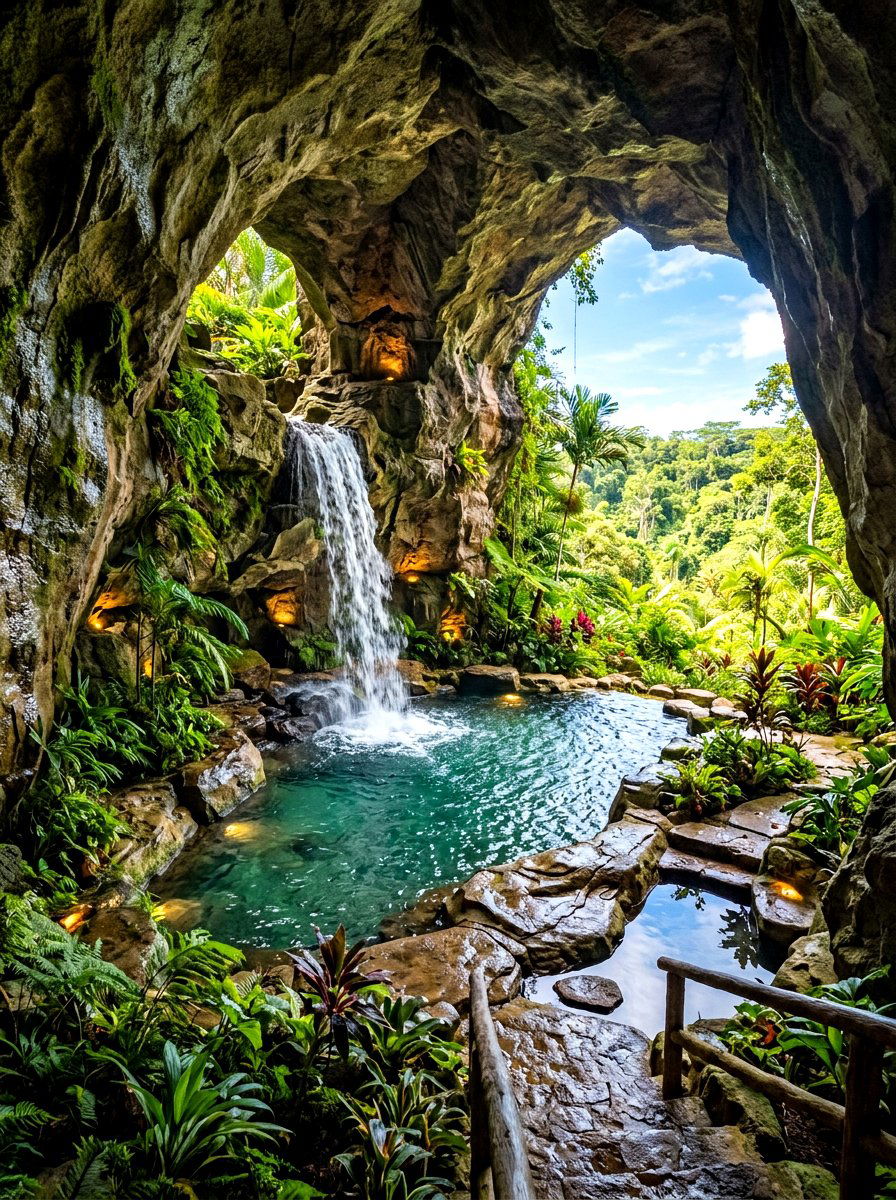 Hidden Grotto Pool - 30 inground pool ideas