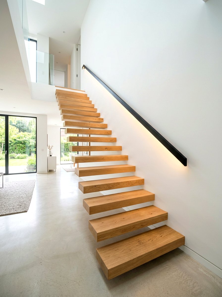 Hidden Handrail Lighting - 30 staircase lighting ideas