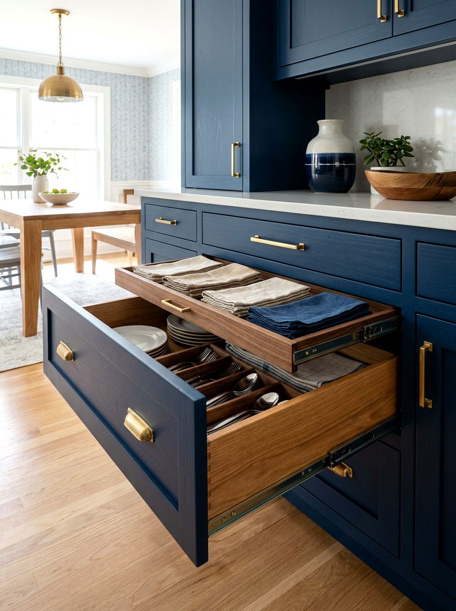 Hidden Internal Drawer - 30 kitchen drawer pantry ideas