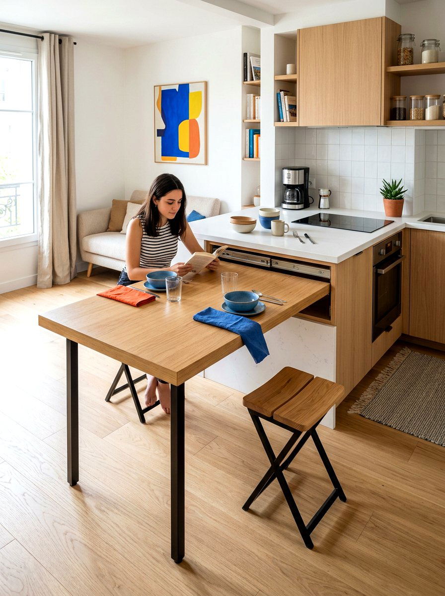 Hidden Kitchen Dining Table - 30 kitchen dining combo ideas