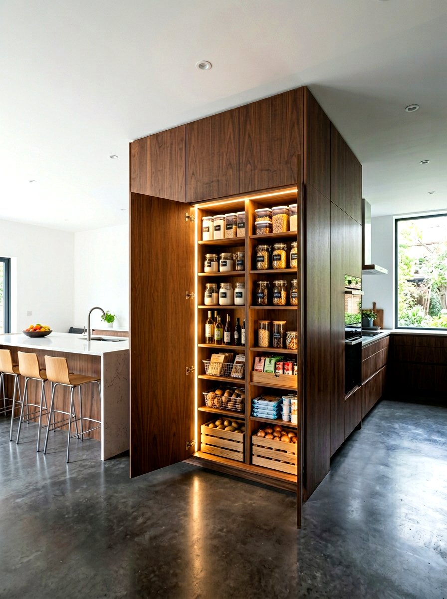 Hidden Kitchen Pantry - 30 modern kitchen ideas