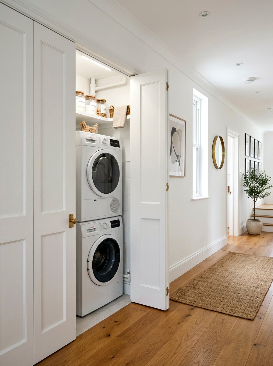 Hidden Laundry Room - 30 smart storage home ideas