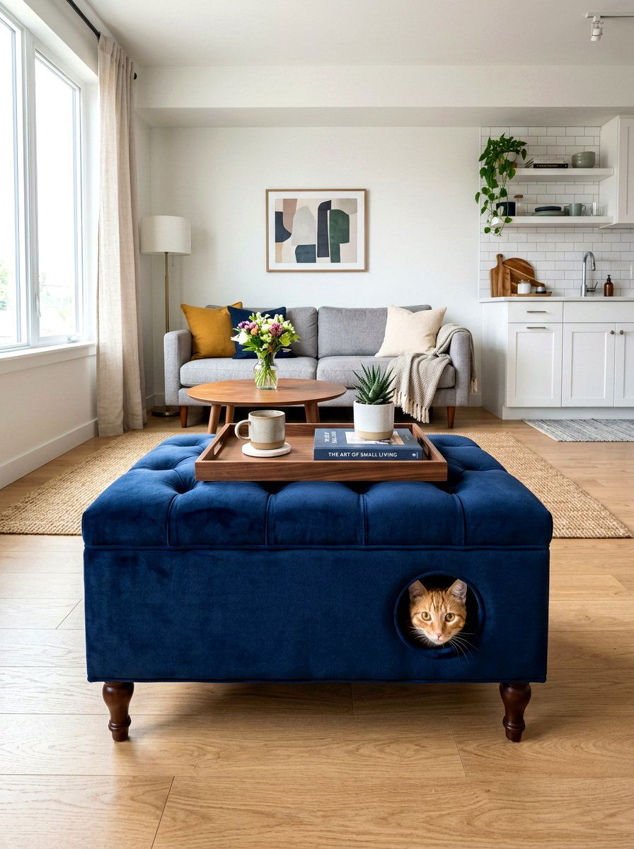 30 Hidden Litter Box Furniture Ideas for Odor-Free Homes