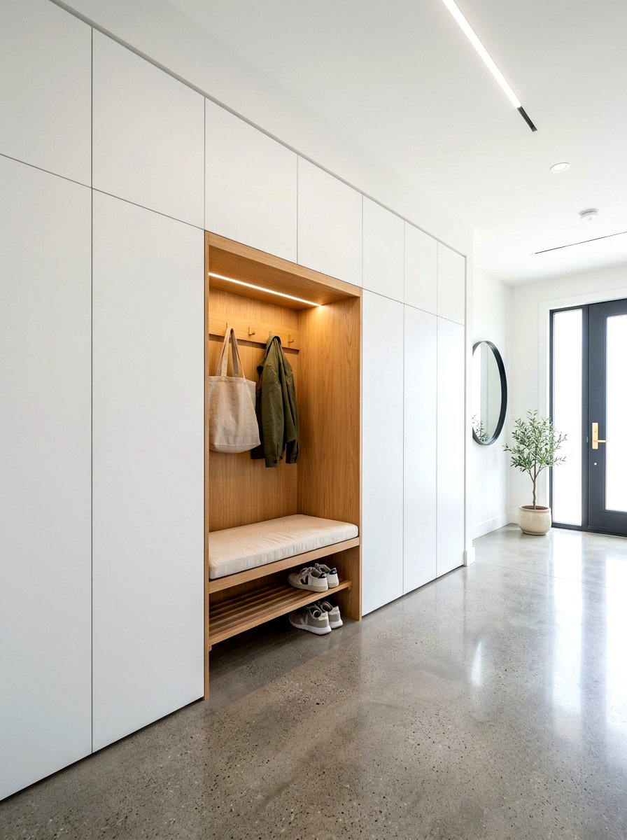 Hidden Mudroom Storage - 30 mudroom ideas
