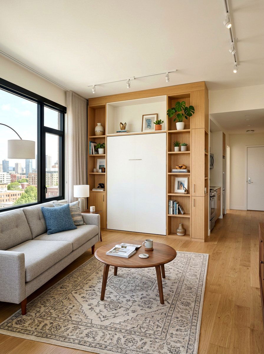 Hidden Murphy Bed Studio - 30 editorial studio apartment ideas