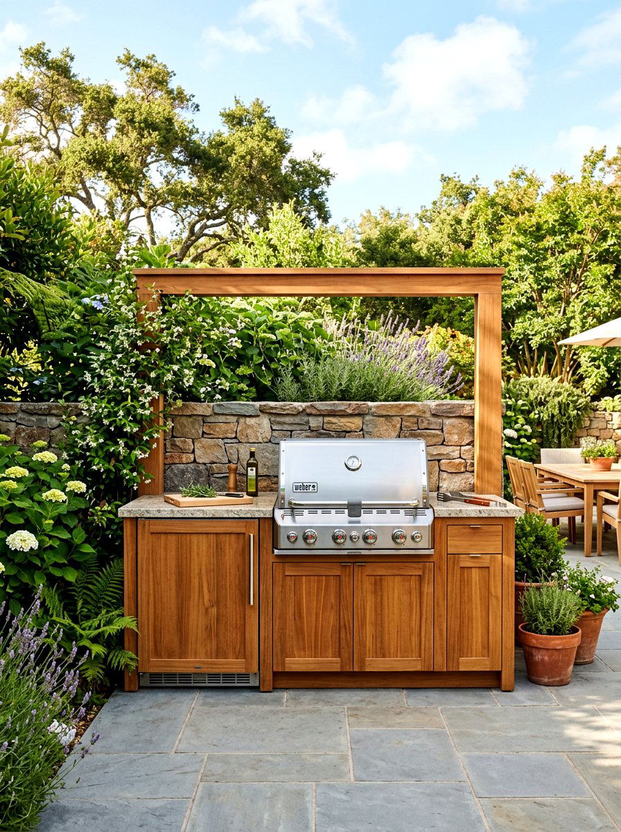 Hidden Outdoor Kitchen Fridge - 30 hidden fridge ideas