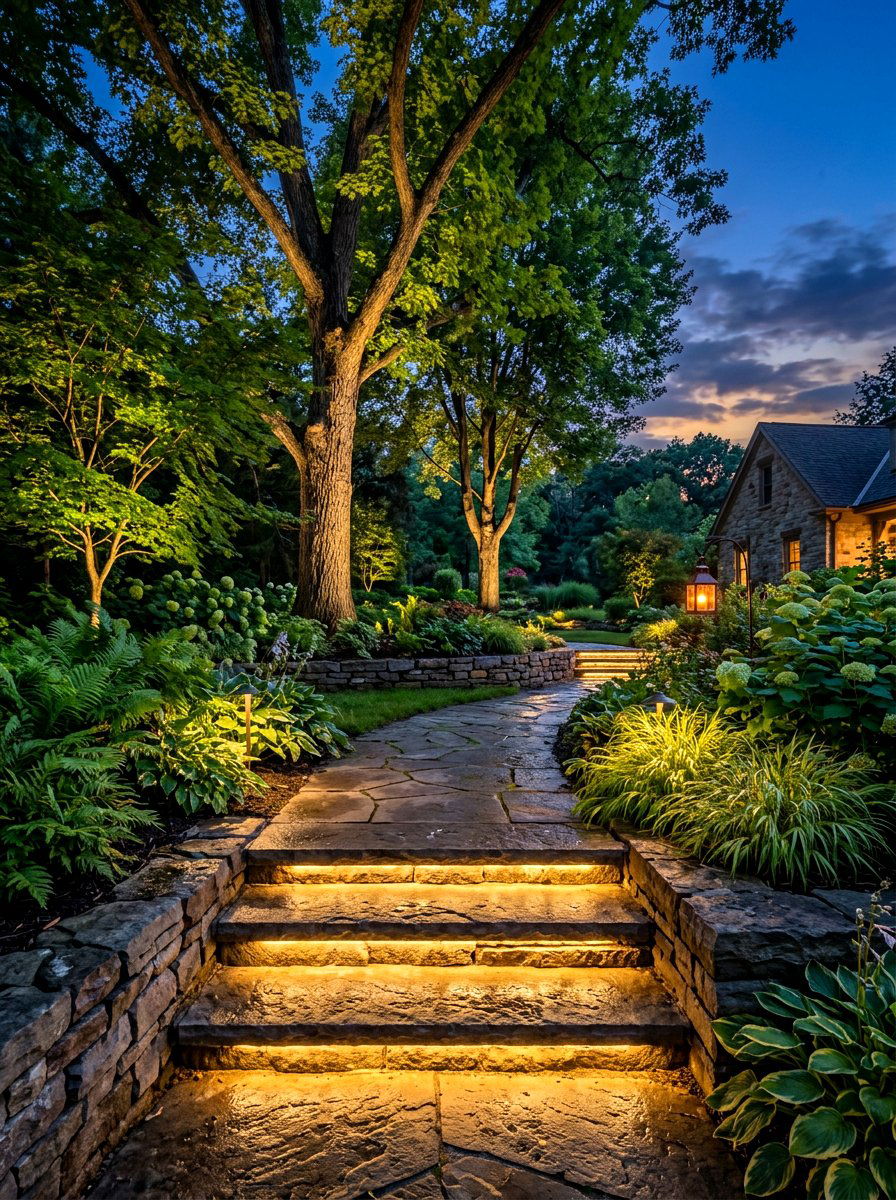 Hidden Outdoor Lighting - 30 quiet luxury backyard ideas