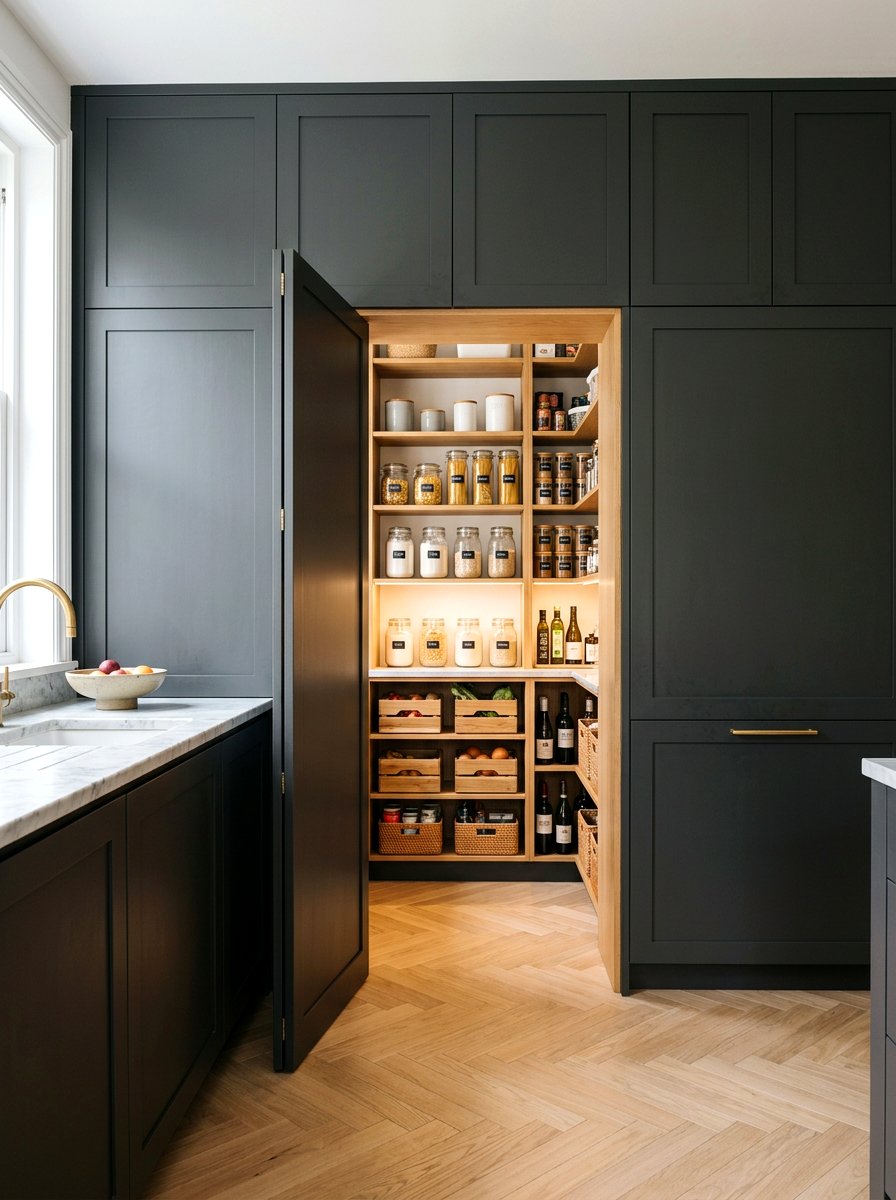 30 Concealed Kitchen Storage Ideas for a Cleaner Countertop
