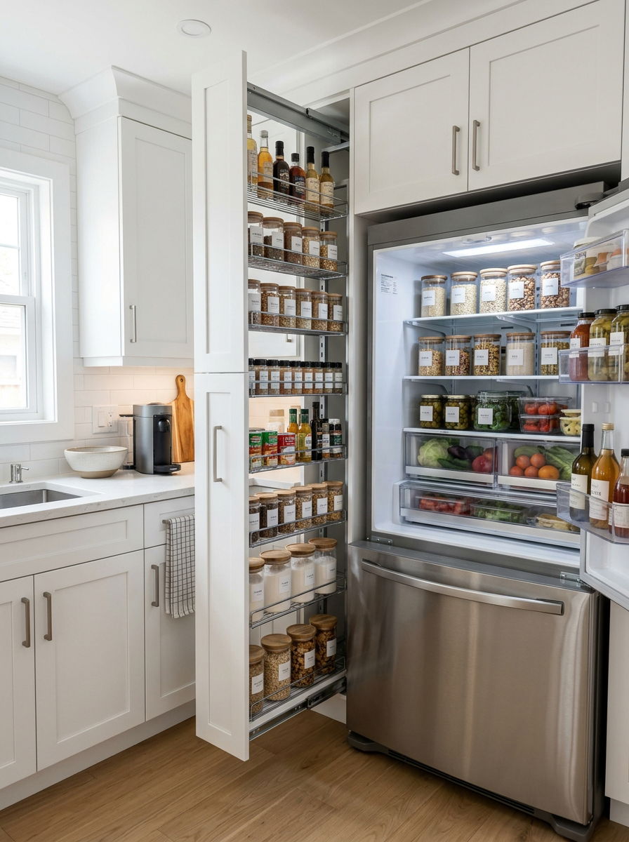Hidden Pantry Small Kitchen - 30 small kitchen ideas
