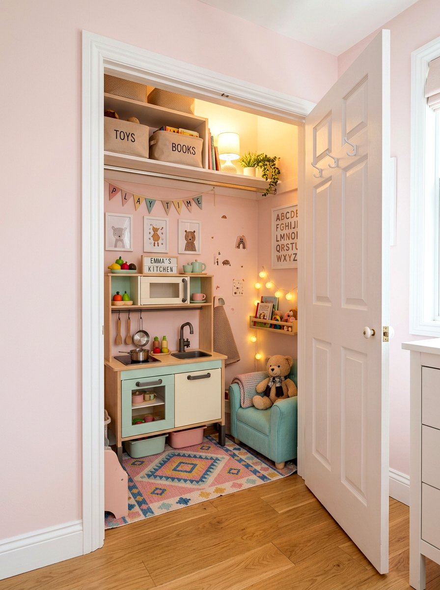 Hidden Play Space - 30 playroom closet ideas