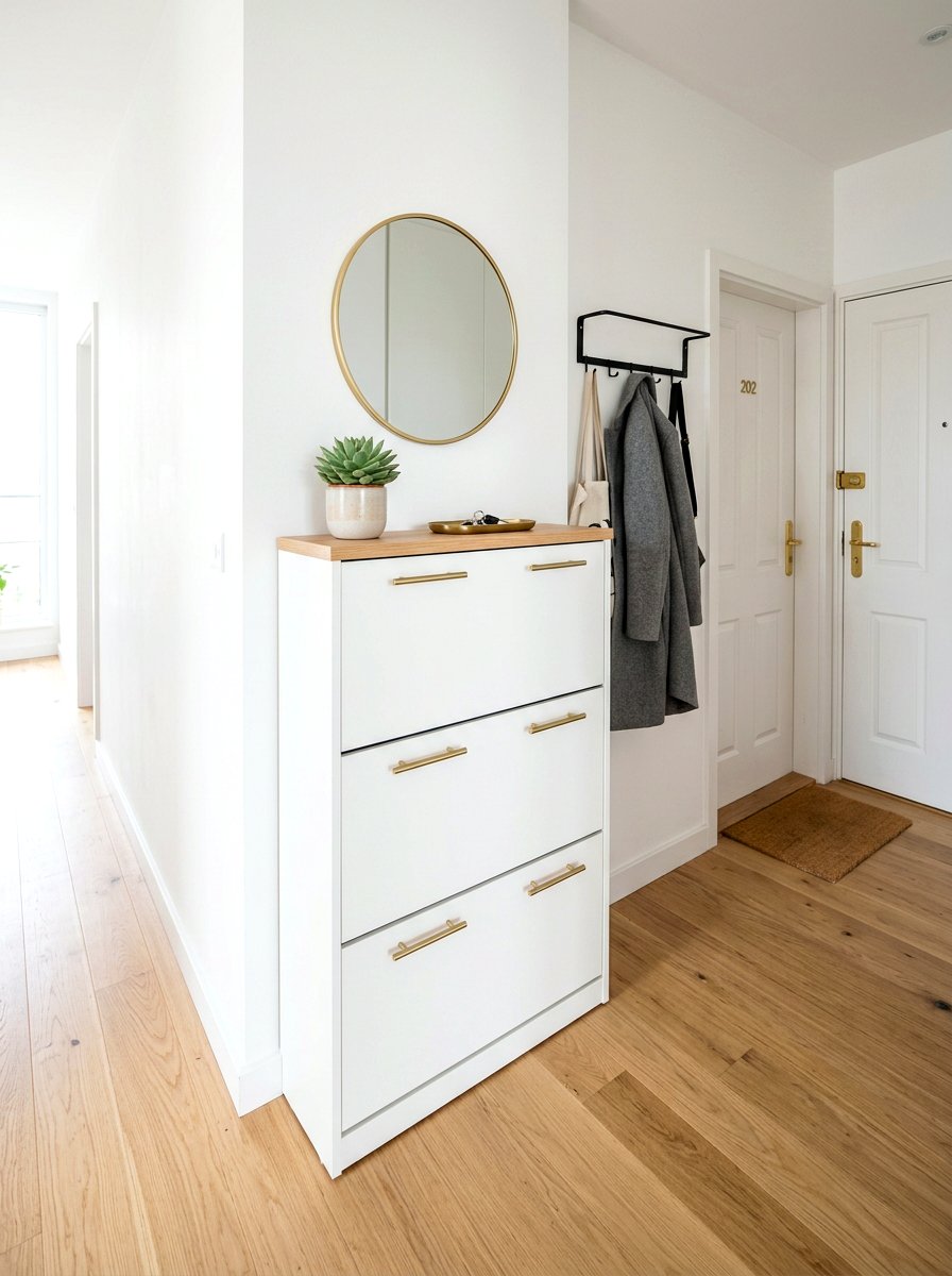 Hidden Shoe Storage Cabinet - 30 TikTok entryway ideas
