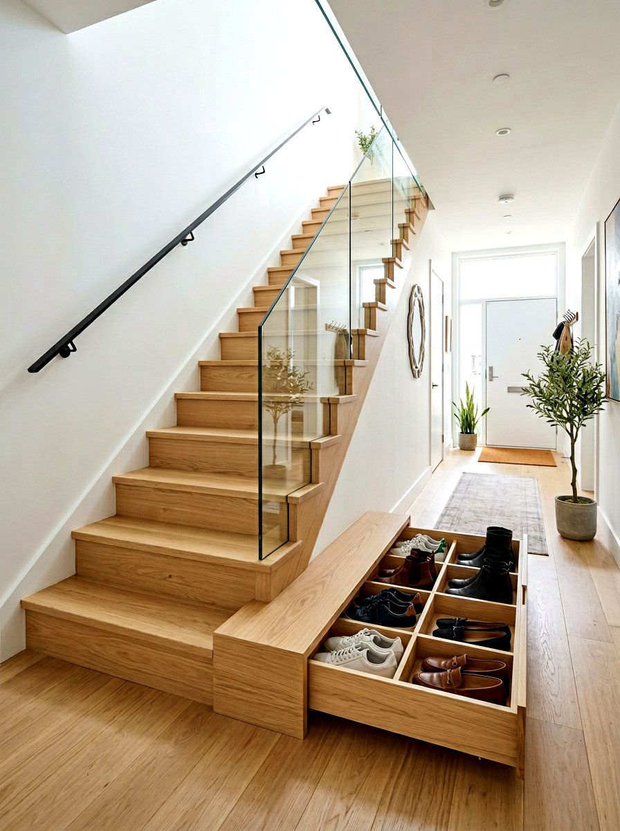 Hidden Shoe Storage Drawer - 30 shoe storage ideas