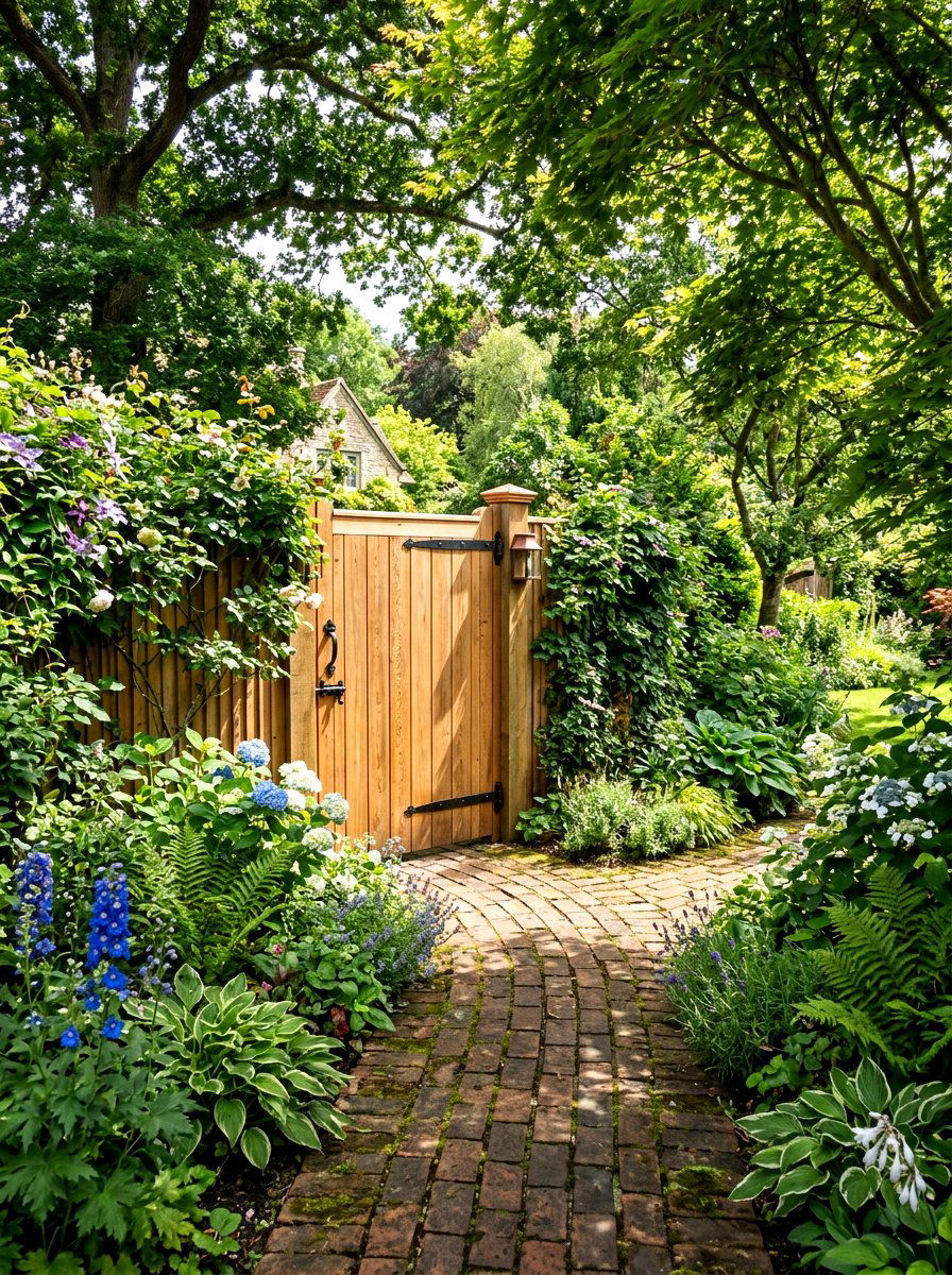 Hidden Side Gate - 30 trash enclosure privacy ideas