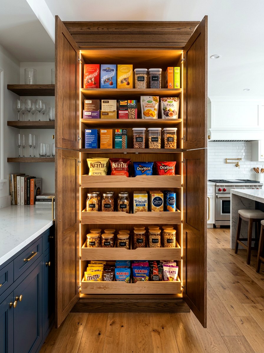 Hidden Snack Cupboard - 30 snack station ideas